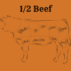 1/2 Grain Finished Beef (300 lbs.)