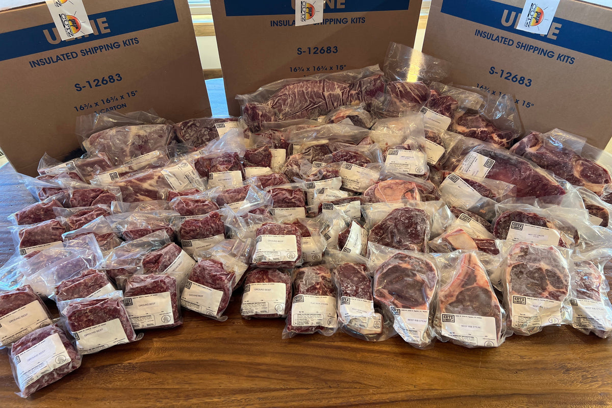 1/4 Grain Finished Beef (150 lbs.)